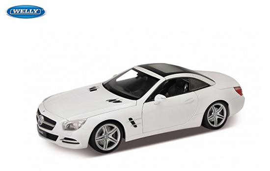 Welly 1/18 2012 Mercedes Benz Sl500 Hard Top White